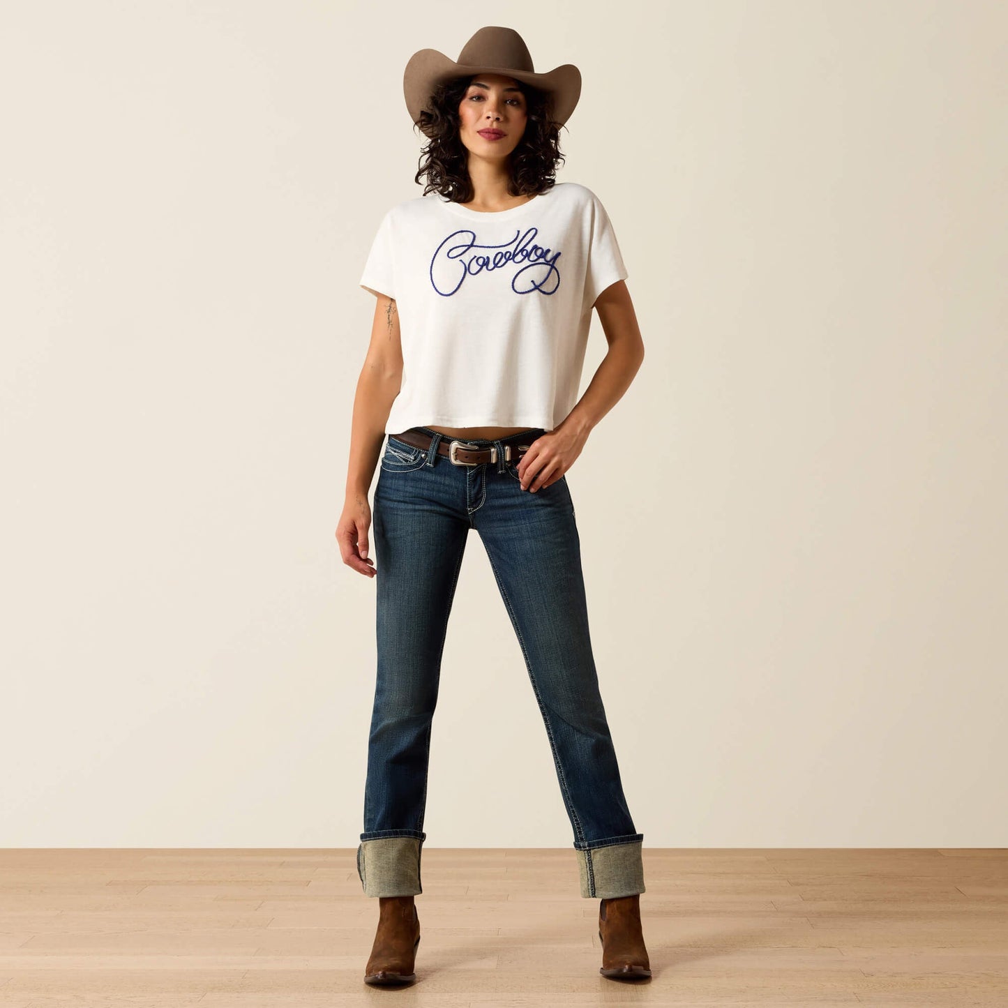 R.E.A.L. Mid Rise Stretch Icon Stackable Straight Leg Jean