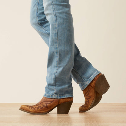 Mid Rise Alessia Straight Leg Jean
