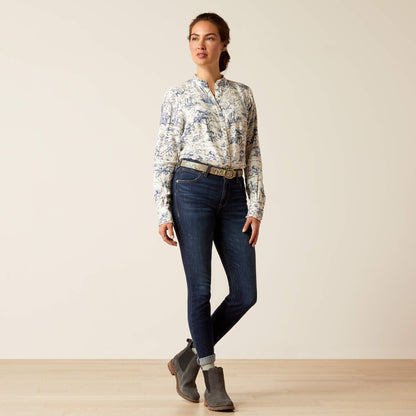 High Rise Bridle Skinny Jeans
