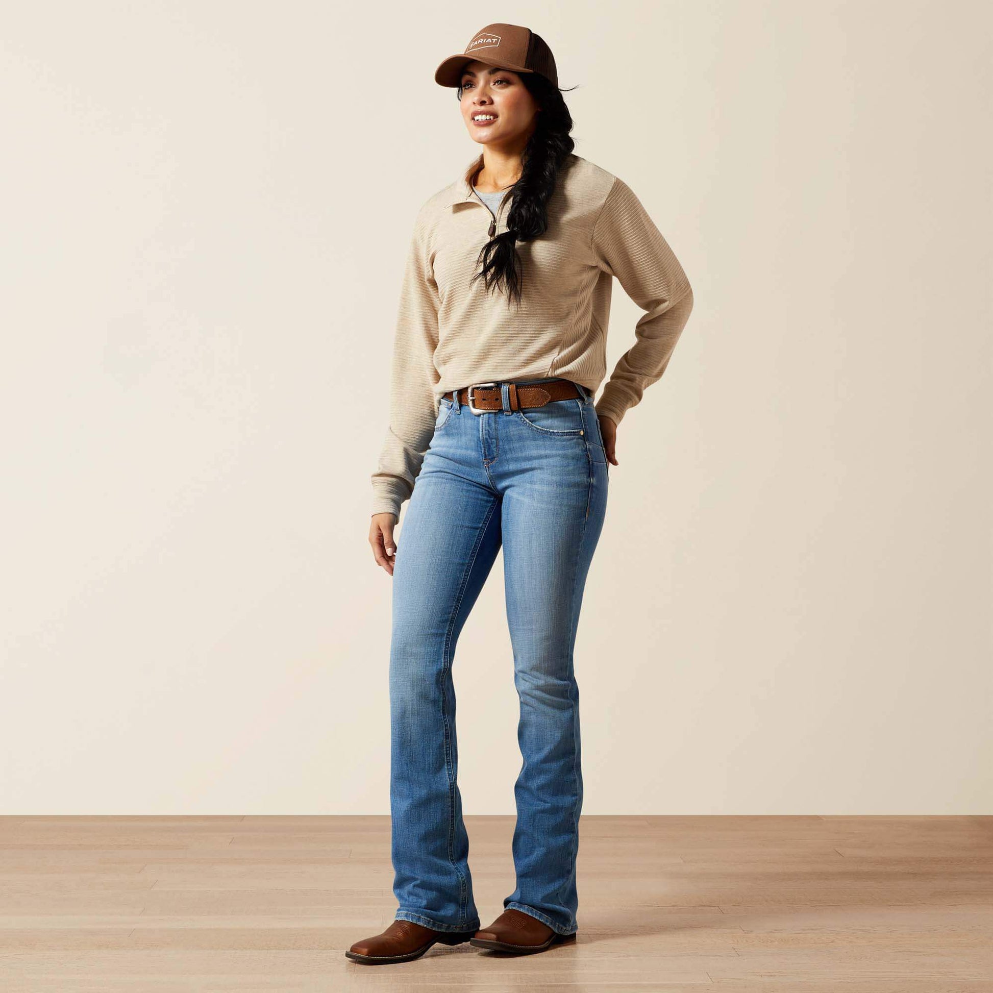 High Rise Camellia Boot Cut Jean