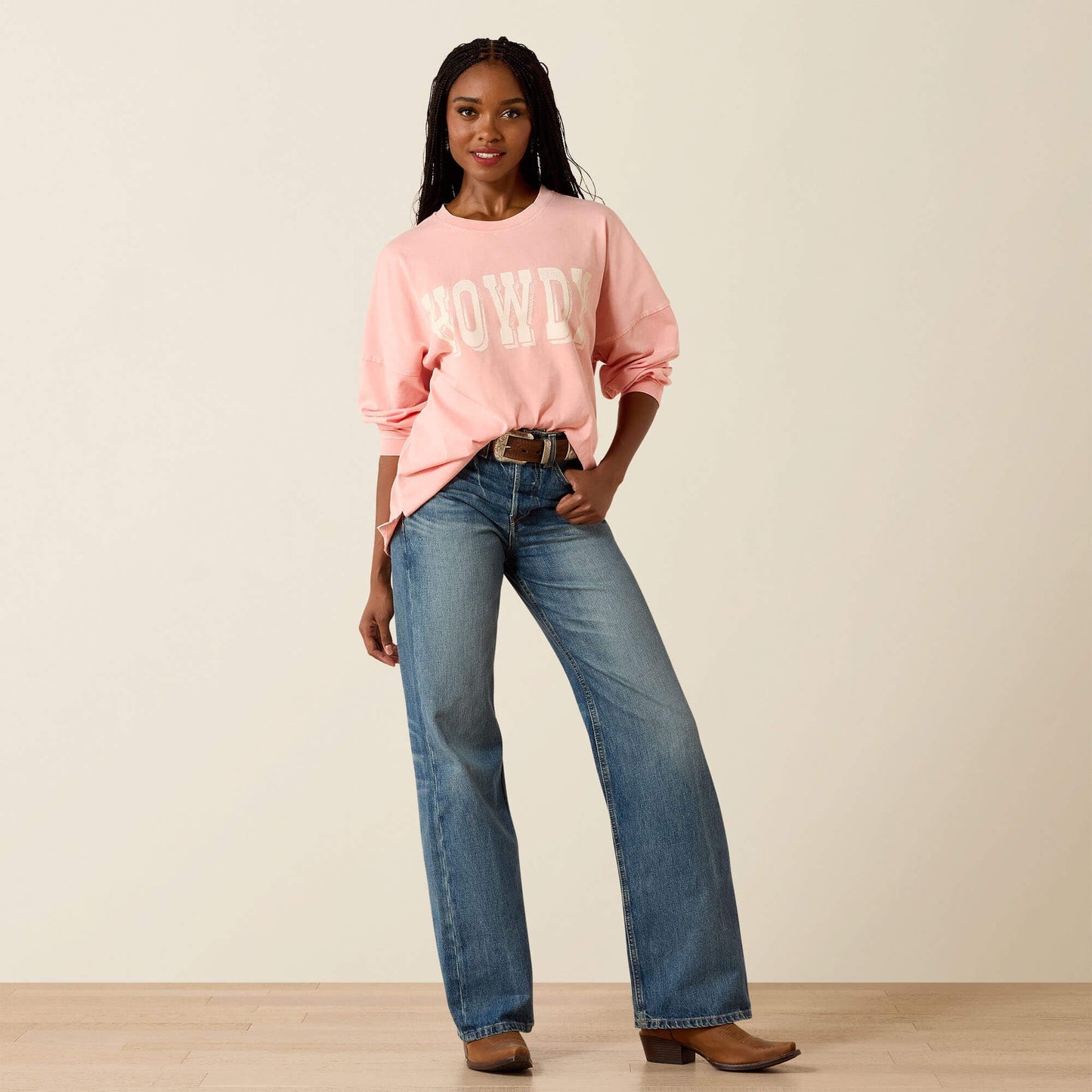 Canvas Oversized Long Sleeve T-Shirt