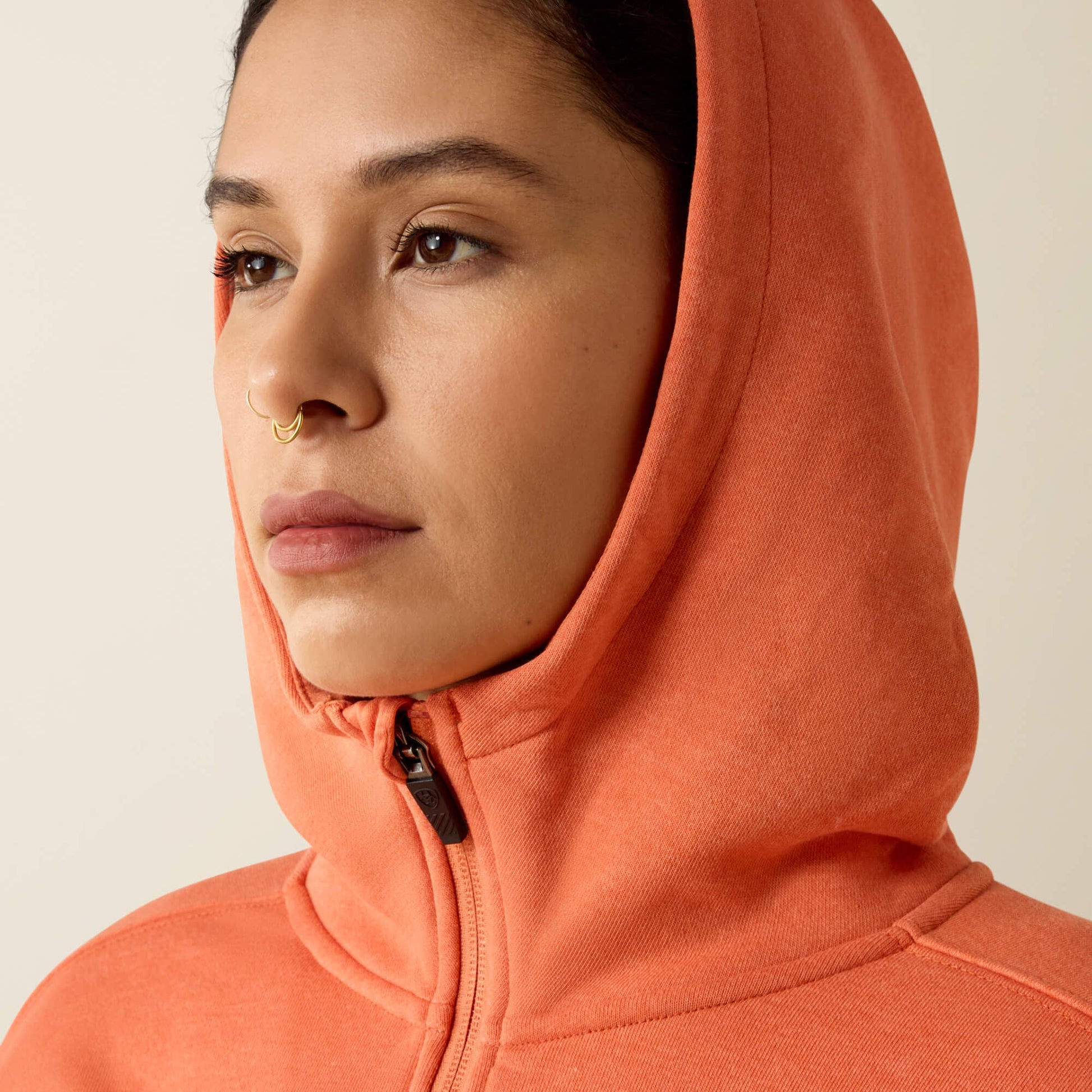 Rebar Lightweight Logo 1/2 Zip Hoodie