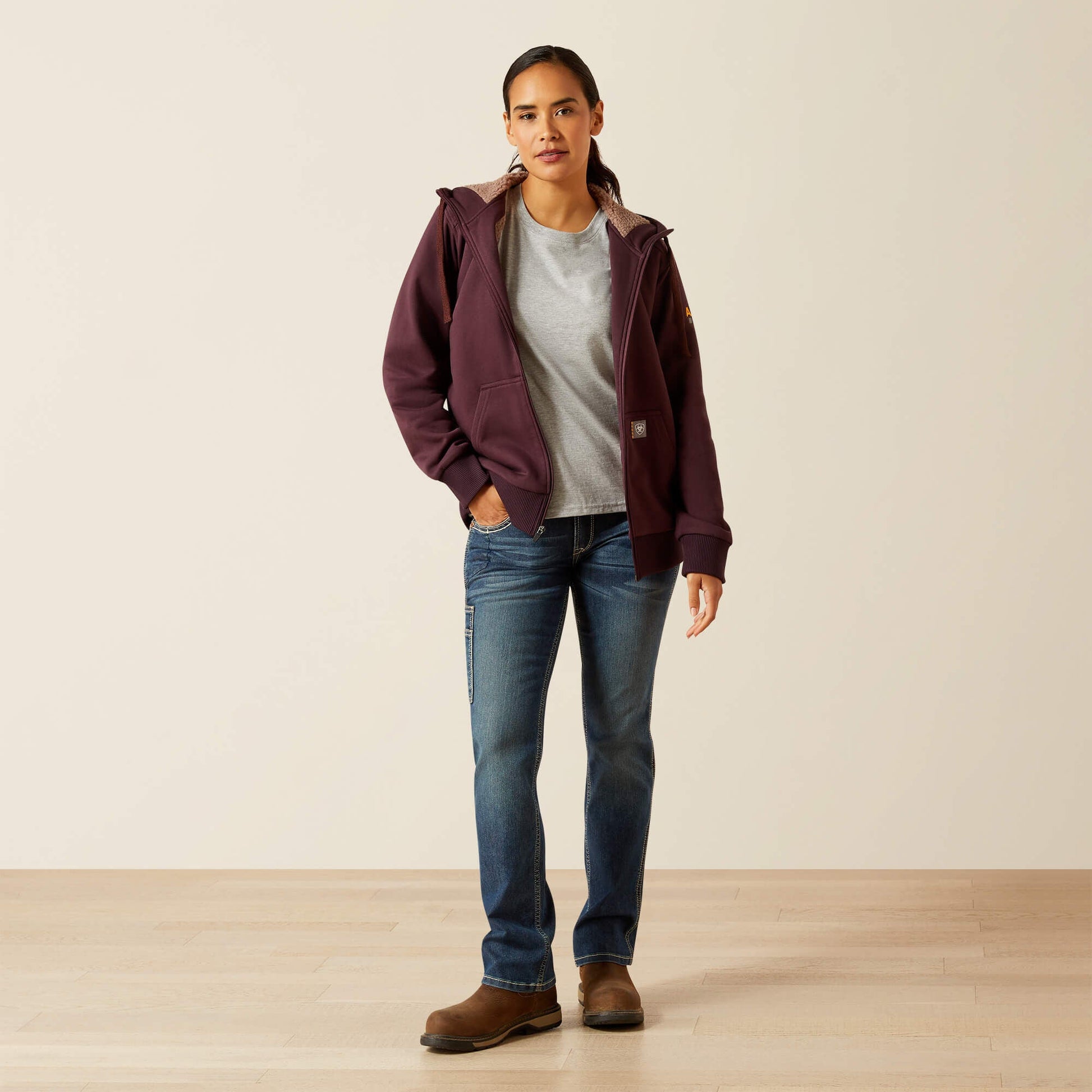 Rebar All-Weather Sherpa Full Zip Hoodie