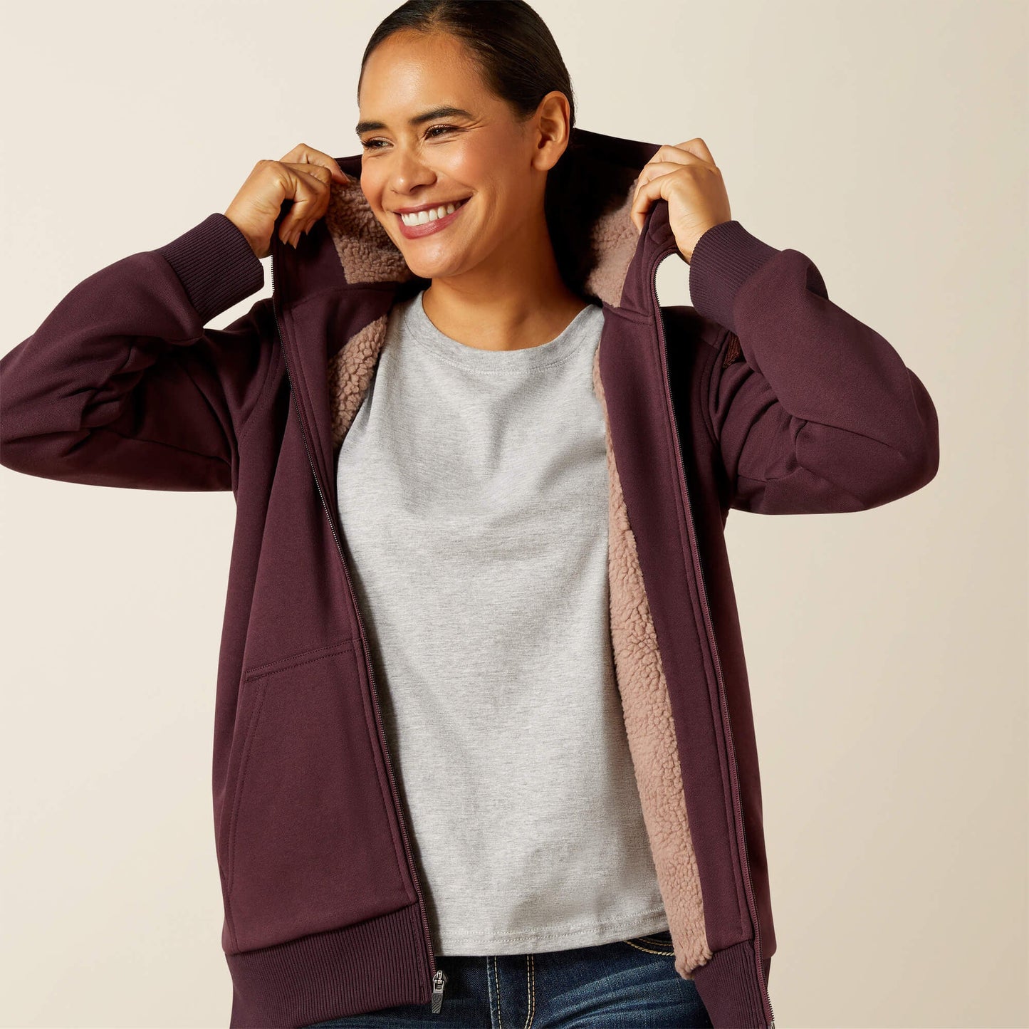Rebar All-Weather Sherpa Full Zip Hoodie