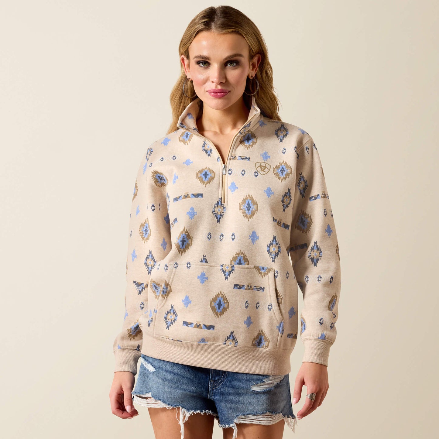 Sapphire 1/2 Zip Sweatshirt