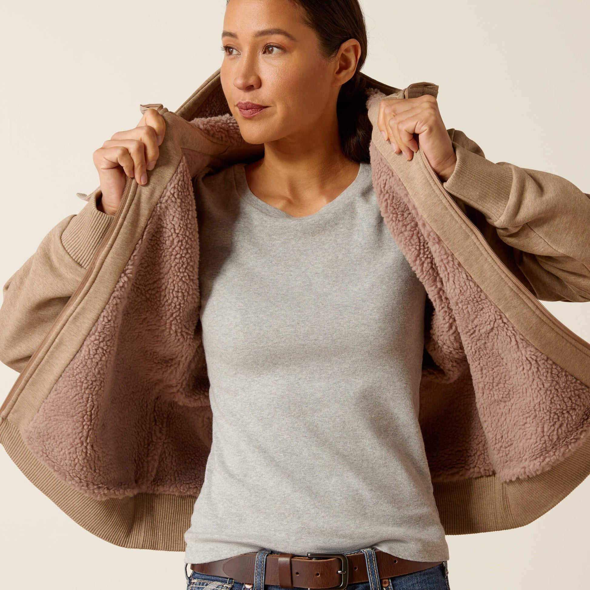 Rebar All-Weather Sherpa Full Zip Hoodie