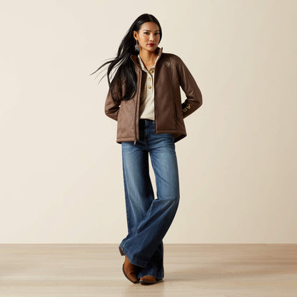 Ariat Logo Softshell Faux Leather Jacket