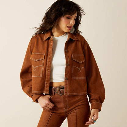 Boxy Cropped Denim Jacket