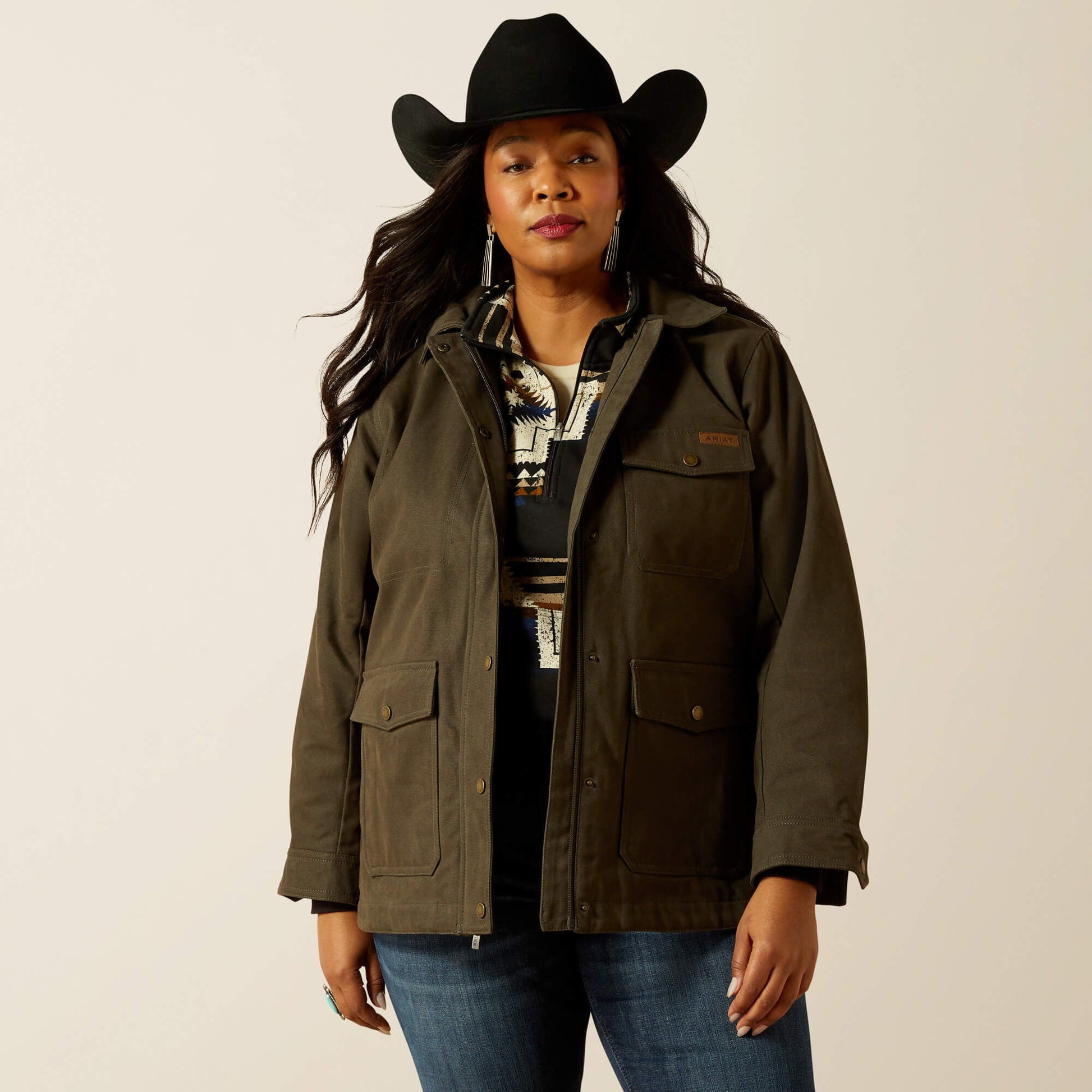 Western Canvas Chore Jacket