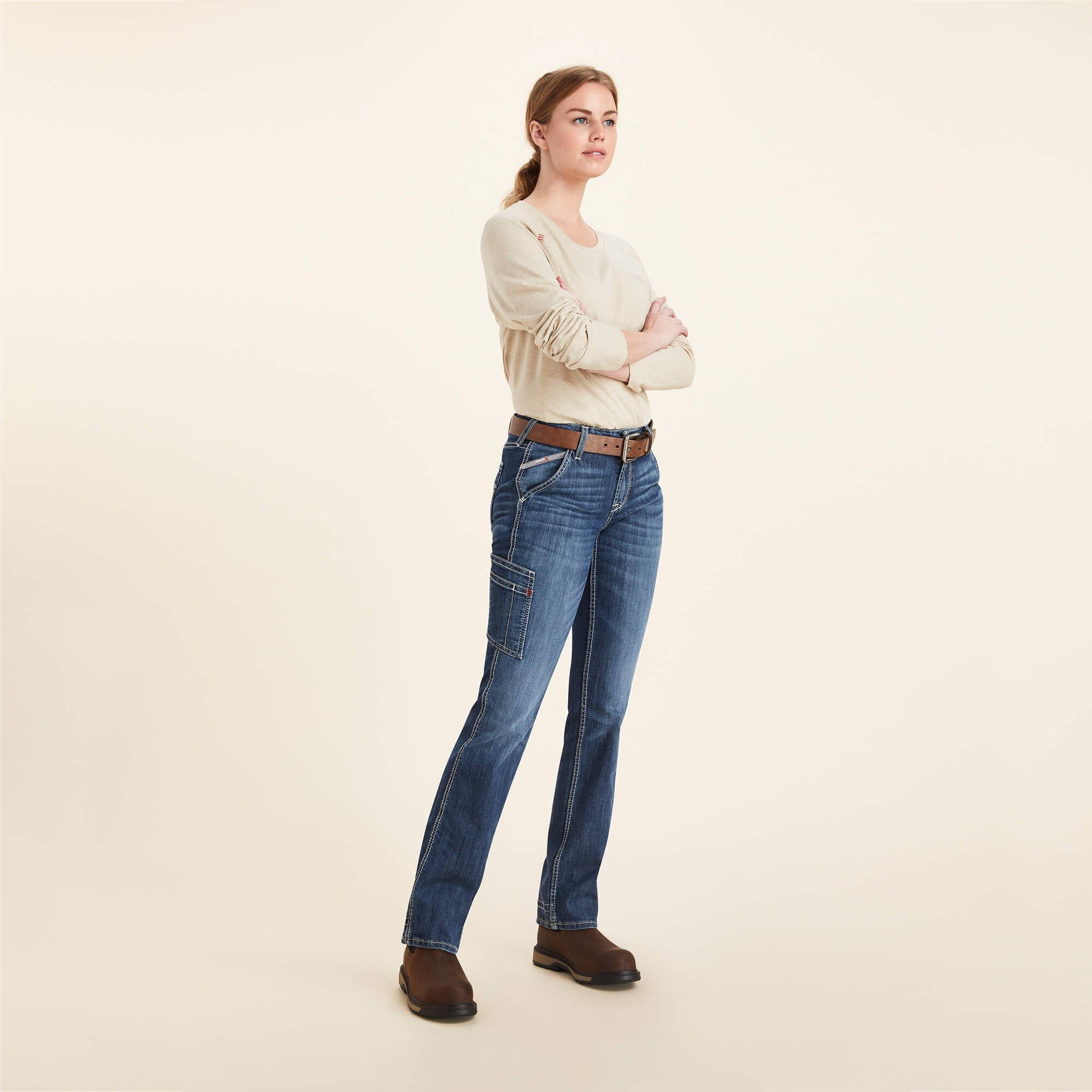 FR Perfect Rise DuraLight Stretch Cell Phone Pocket Straight Jean