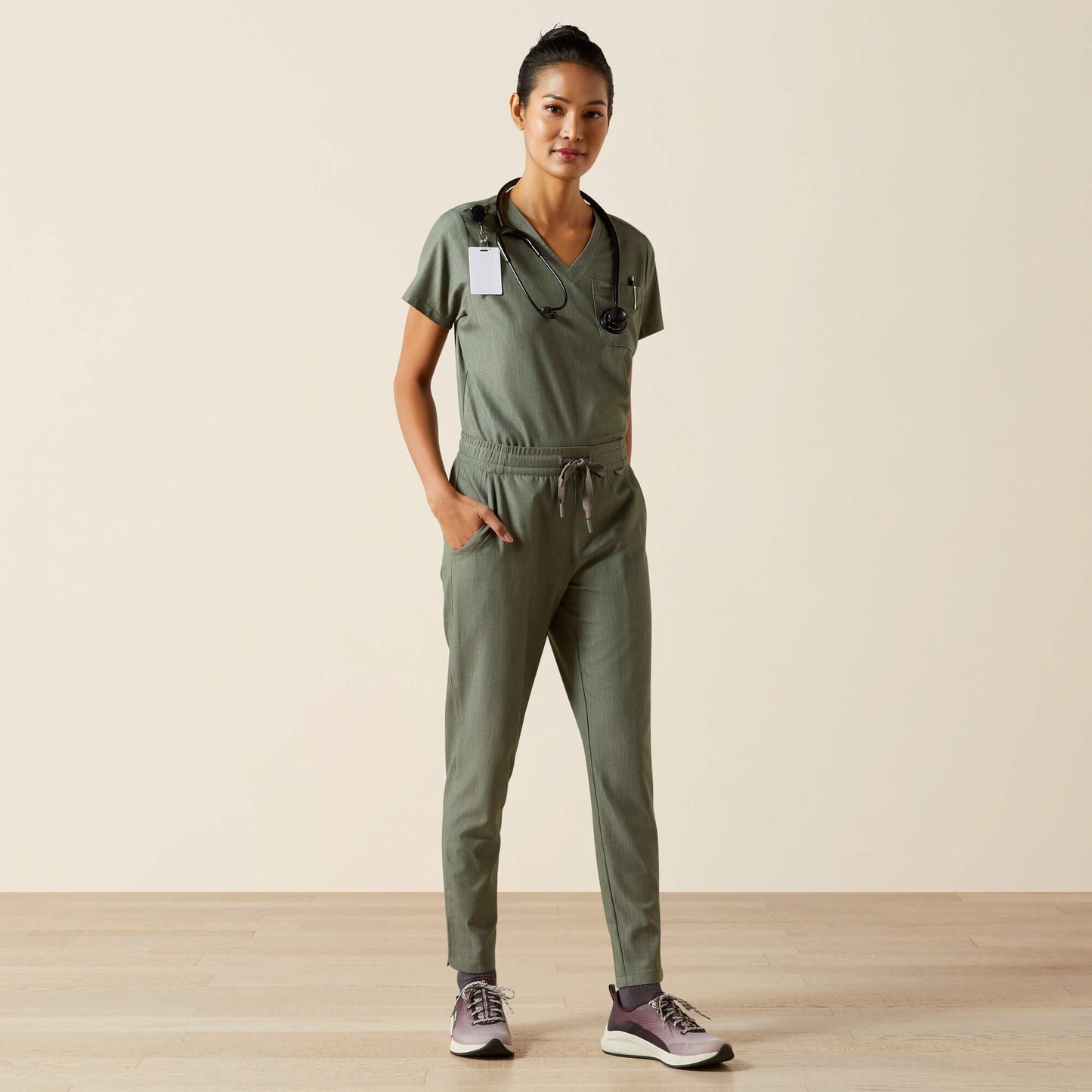 Beth Basic Scrub Top