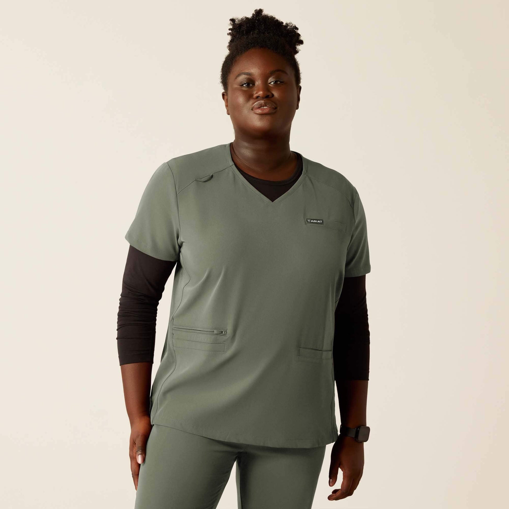 Clara 6 Pocket Scrub Top