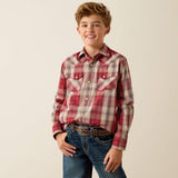 BRICK RED PLAID