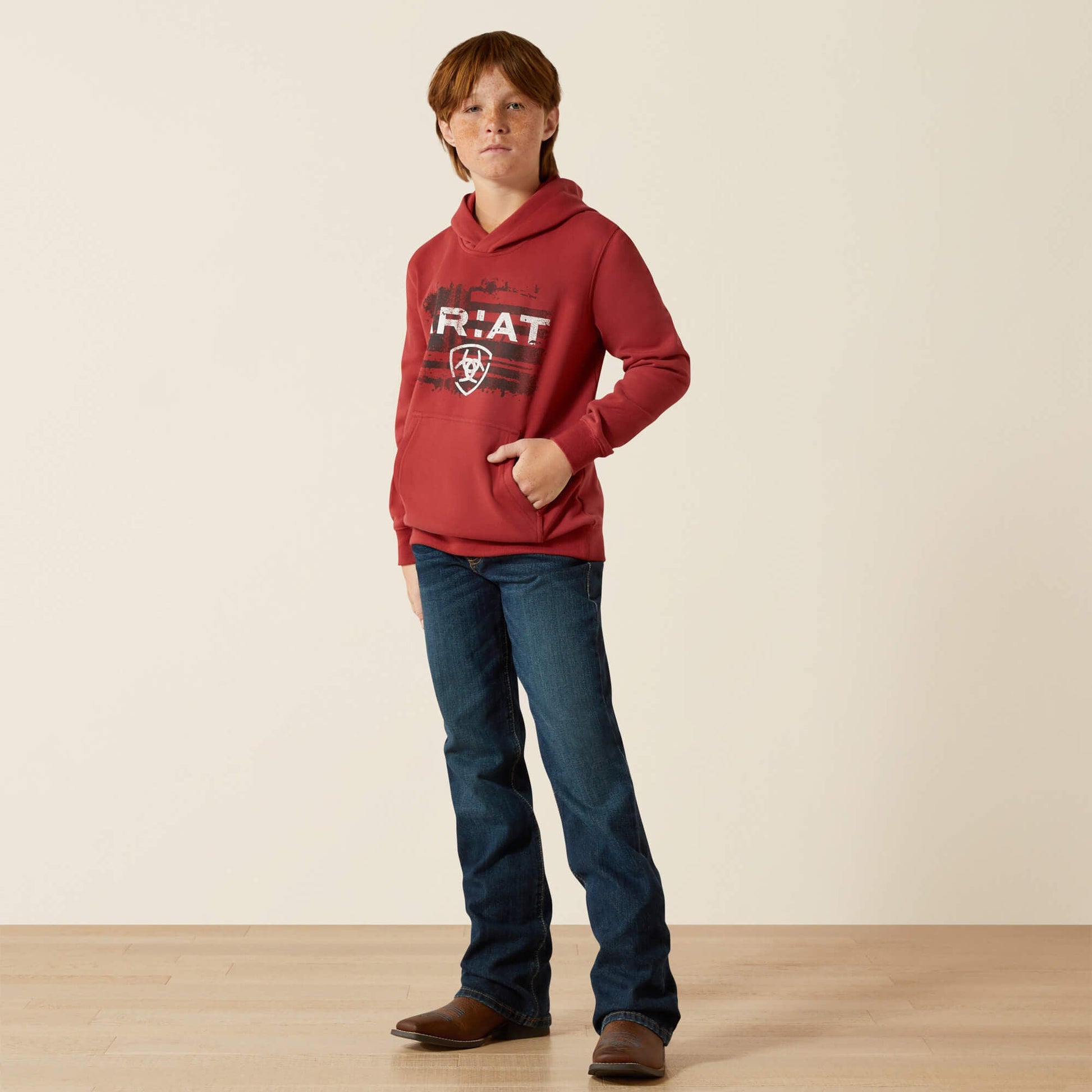 Ariat Liquid Stamp Flag Hoodie