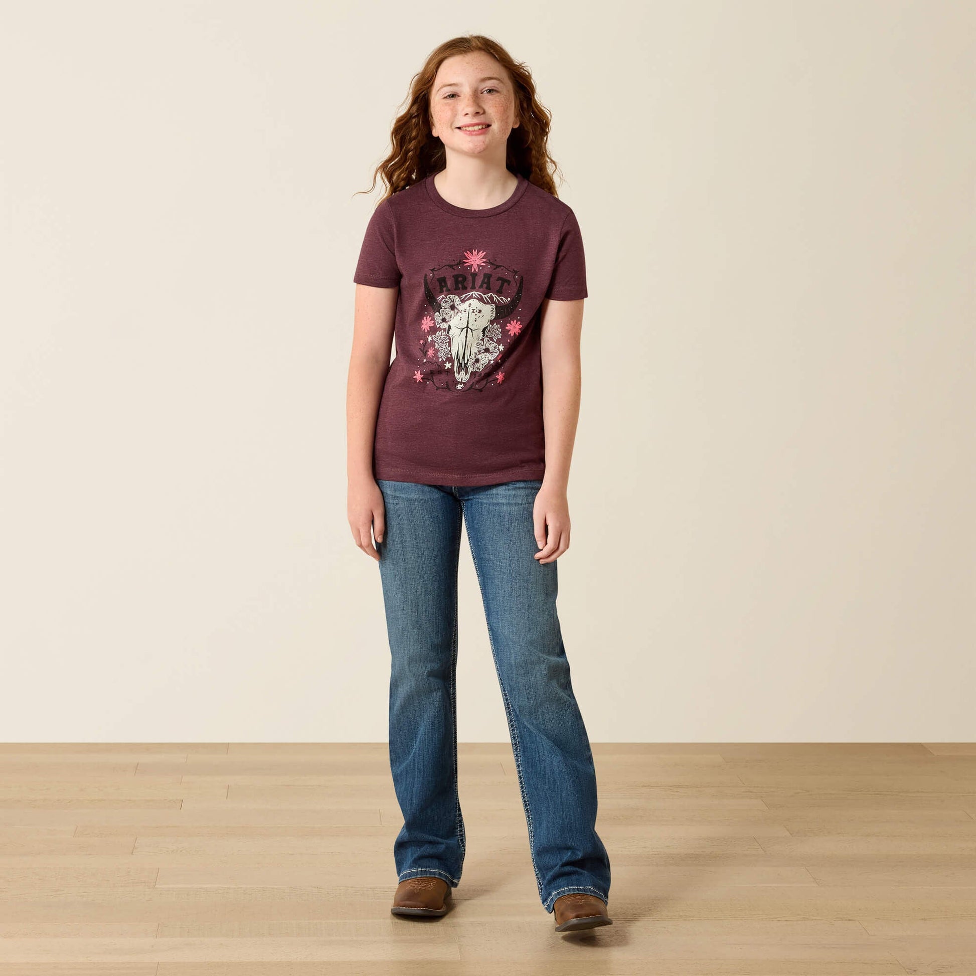 Ariat Skulls Florals T-Shirt