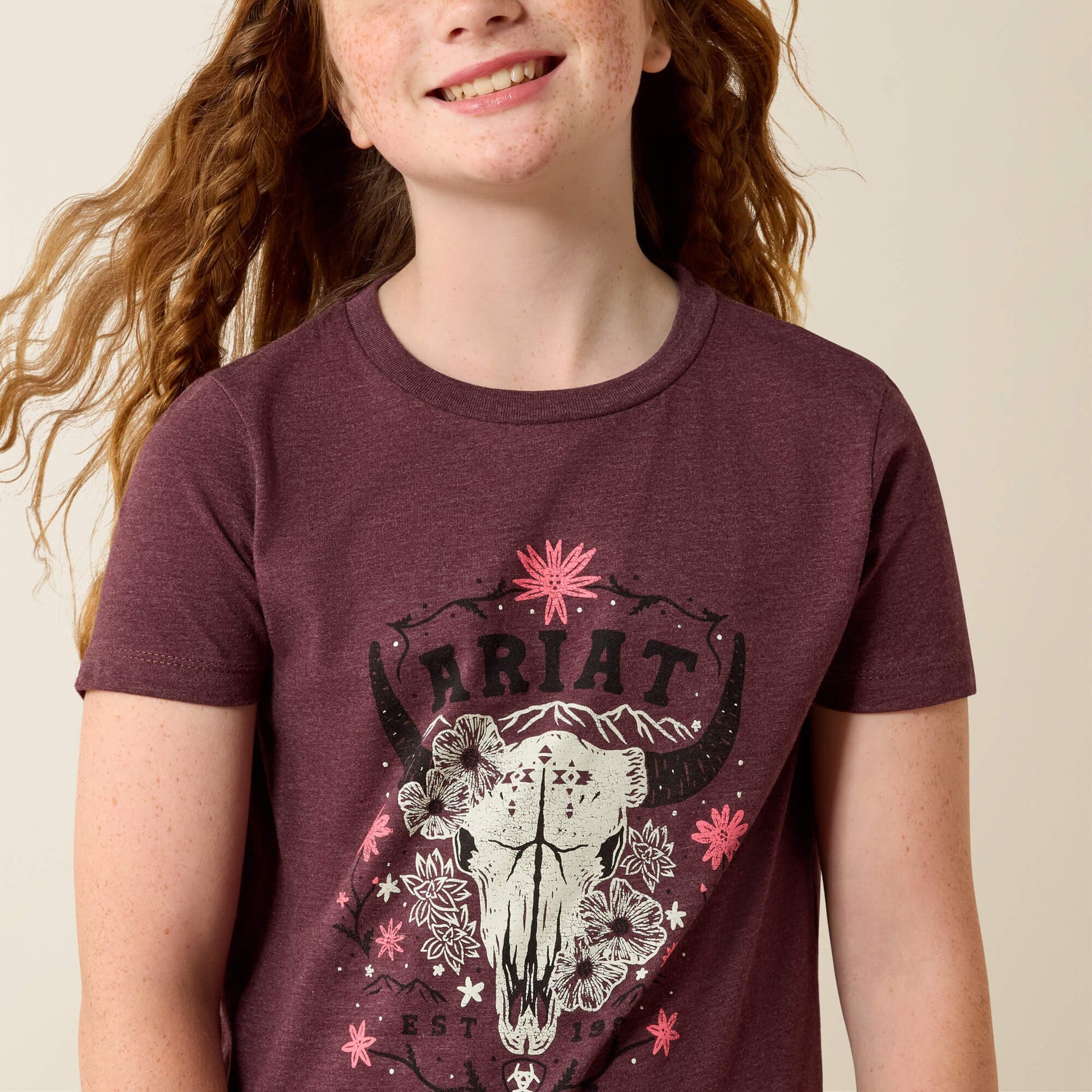 Ariat Skulls Florals T-Shirt