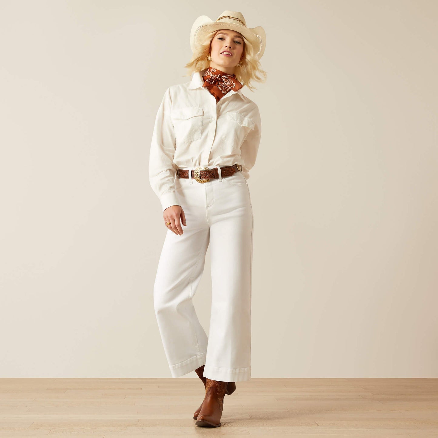 Ultra High Rise Countryside Wide Leg Crop Jeans