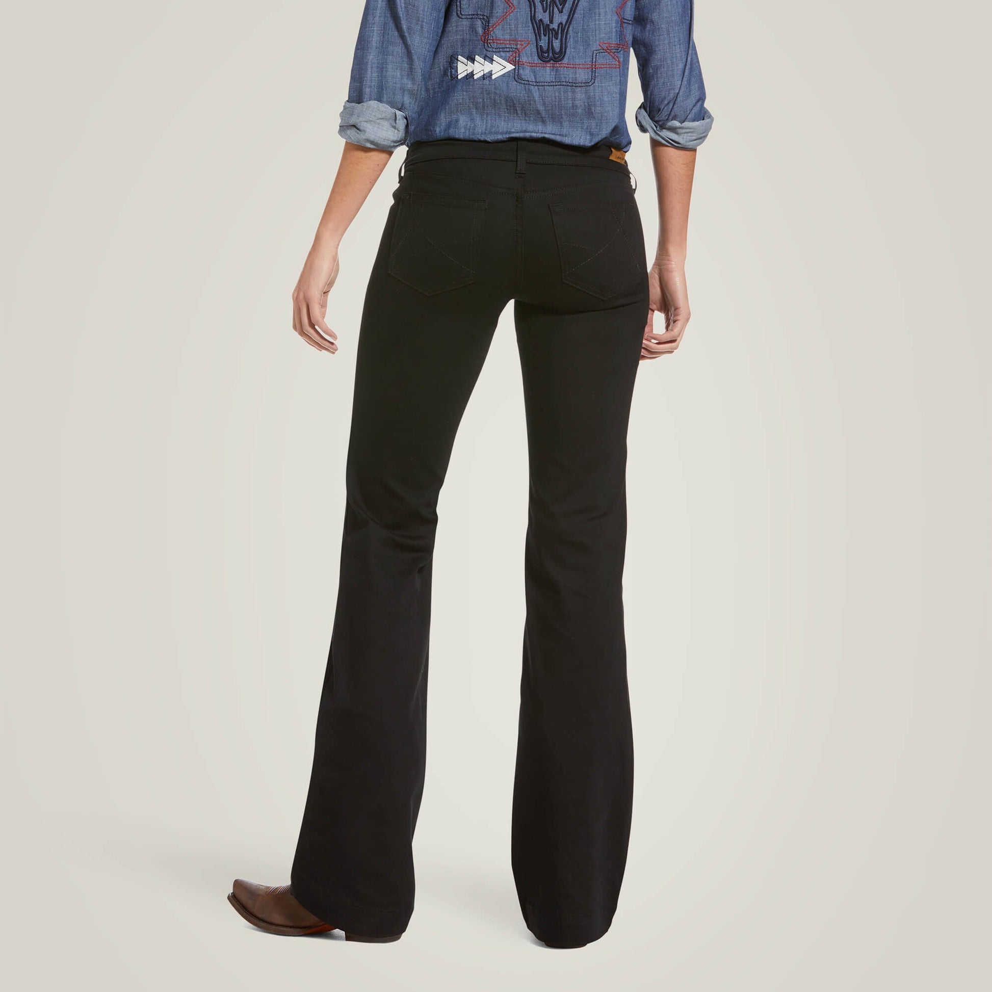 Trouser Mid Rise Forever Wide Leg Pant